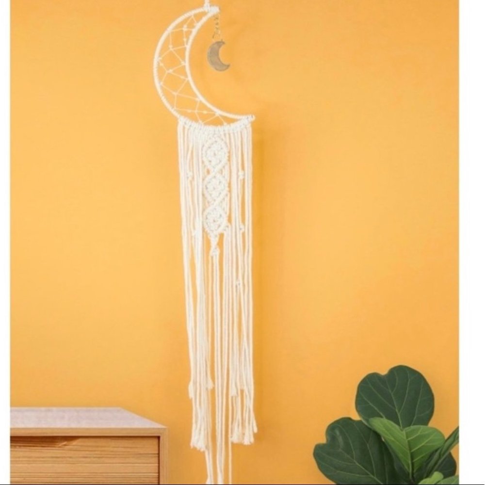 Half-Moon Macrame Wall Hanging Boho Home Decor